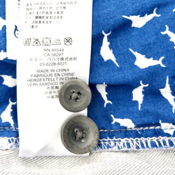 Tommy Bahama Linen Blend Shorts Chino Flat Front Gray Size 42 Mens - Picture 15 of 16